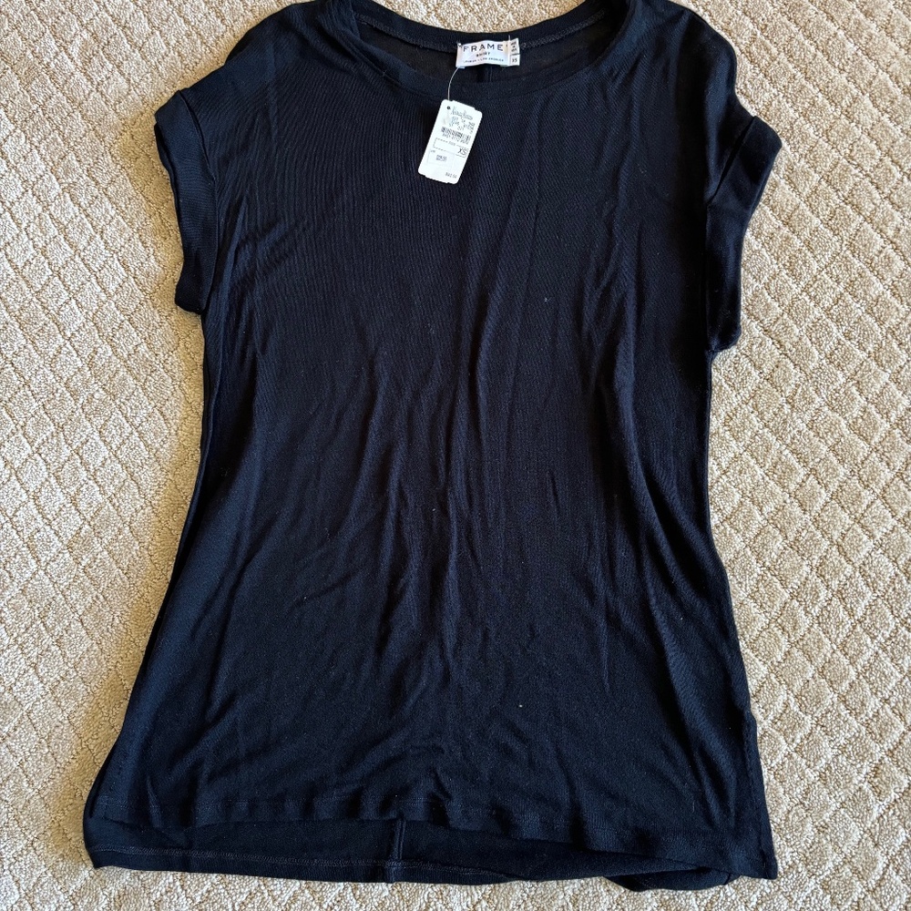 FRAME Black Tshirt XS